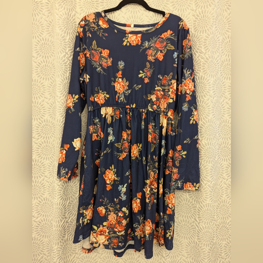 Long sleeve floral dress